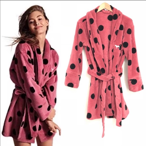 VS PINK - Pink polka dot robe - Picture 1 of 6